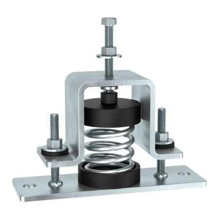 Vibrasystems Vibra Systems Inc. 2in Deflection Seismic Restrained Open Spring Isolator W/Mounting Bolt SMSR-BT-410